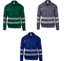 BRIXTON CLASSIC - Bluza robocza z pasami odbalskowymi - Sklep BHP - odzież robocza niebieska