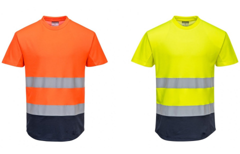 C395 Portwest Koszulki odblaskowe dwukolorowe T-shirt ostrzegawcze