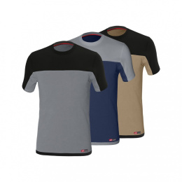 ISSA 8772 - Koszulki t-shirt dwukolorowe męskie