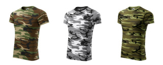 144 Koszulka UNISEX Camouflage moro