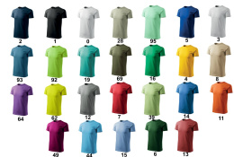 129 Koszulka T-shirt męska Basic - 100% bawełna - ADLER