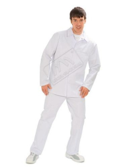 2-3092-231-1080 Bluza robocza męska, biała, HACCP