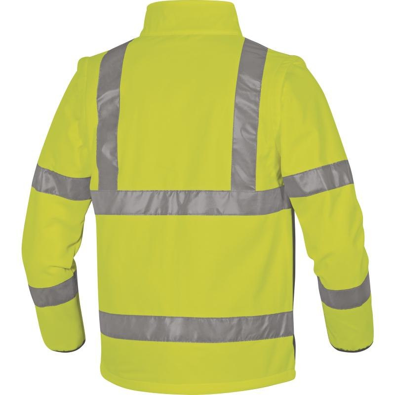 Kurtka ostrzegawcza SOFTSHELL OSTRZEGAWCZA Z ODPINANYMI RĘKAWAMI Kurtka ostrzegawcza SOFTSHELL OSTRZEGAWCZA Z ODPINANYMI RĘKAWAMI