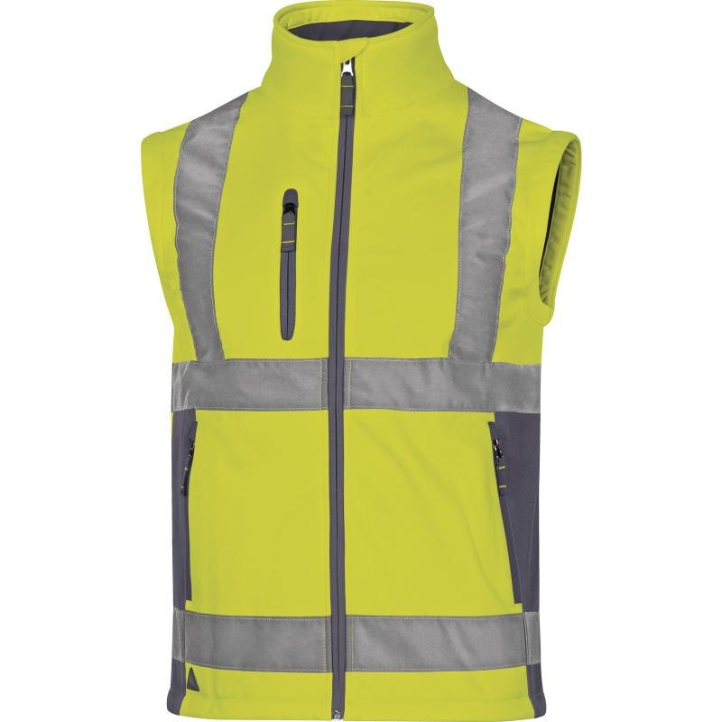 Kurtka ostrzegawcza SOFTSHELL OSTRZEGAWCZA Z ODPINANYMI RĘKAWAMI Kurtka ostrzegawcza SOFTSHELL OSTRZEGAWCZA Z ODPINANYMI RĘKAWAMI