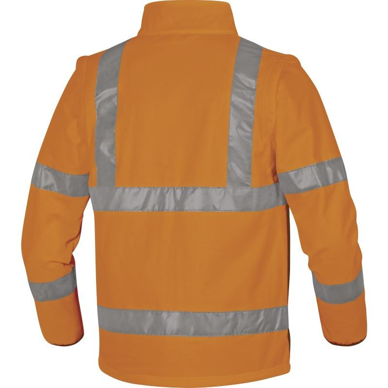 Kurtka ostrzegawcza SOFTSHELL OSTRZEGAWCZA Z ODPINANYMI RĘKAWAMI Kurtka ostrzegawcza SOFTSHELL OSTRZEGAWCZA Z ODPINANYMI RĘKAWAMI
