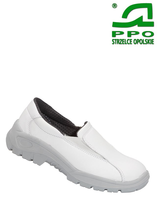 Buty PPO model 203, Strzelce Opolskie, białe półbuty z noskiem