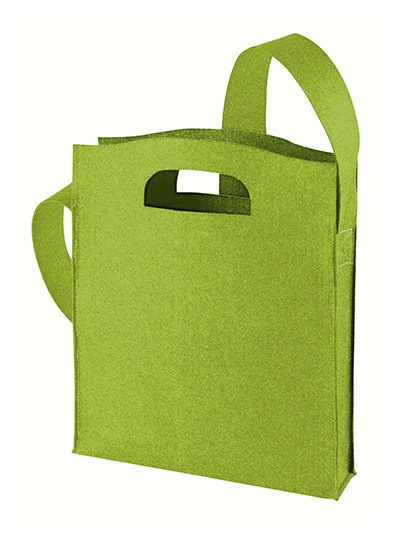 Torba filcowa na zakupy z uszami zielona Torba filcowa na zakupy z uszami zielona