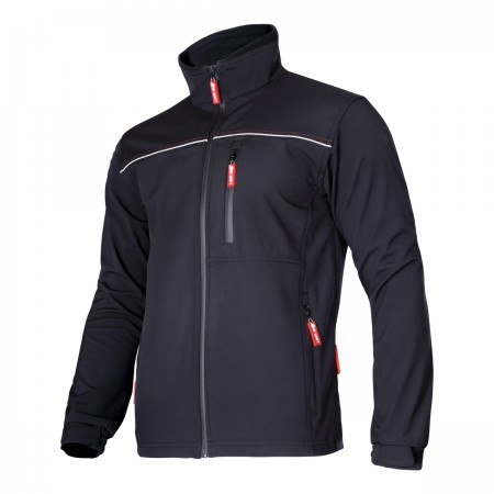 KURTKA SOFTSHELL męska CZARNA WODOODPORNA ODYCHAJĄCA KURTKA SOFTSHELL męska CZARNA WODOODPORNA ODYCHAJĄCA