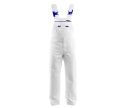 Ubranie robocze MAX POPULAR, białe - bluza + spodnie ogrodniczki
