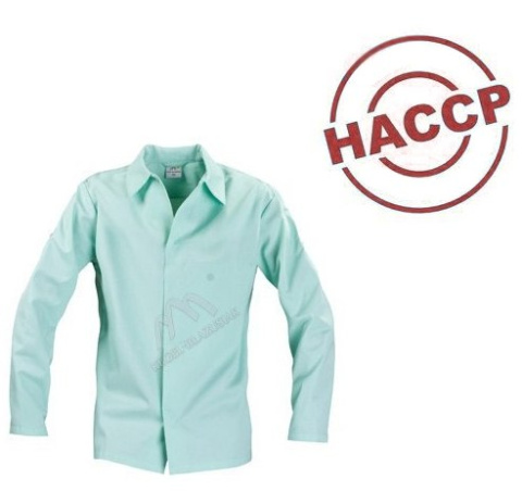 Odzież HACCP : BLUZA DAMSKA DŁUGA SELEDYNOWA HACCP