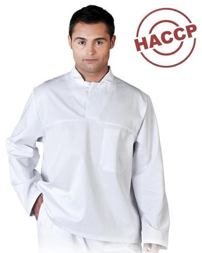 Bluza biała HACCP, wciągana, piekarska, masarska Bluza biała HACCP, wciągana, piekarska, masarska