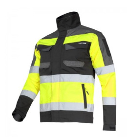 Bluza ostrzegawcza, SLIM FIT odblaskowa żółta z czarnymi wstawkami - odzież ostrzegawcza