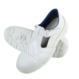 Sandały bezpieczne S1 z kompozytowym noskiem, białe