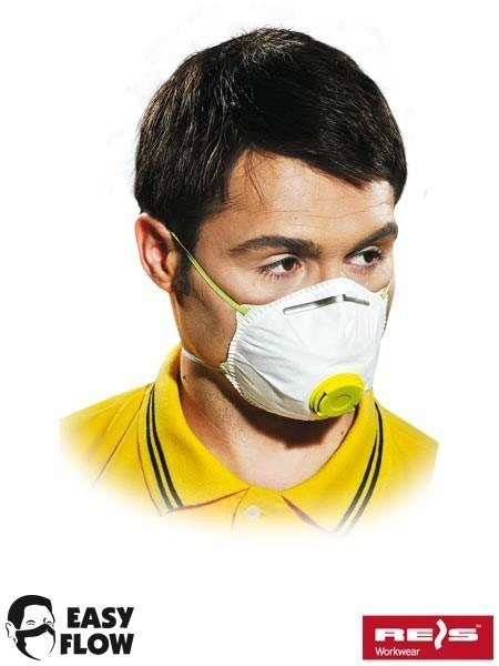 Maska FFP1 Półmaska przeciwpyłowa z zaworkiem.
