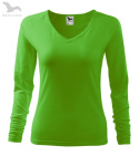 127 koszulka damska z długim rękawem longsleeve zielona grren apple limonkowa