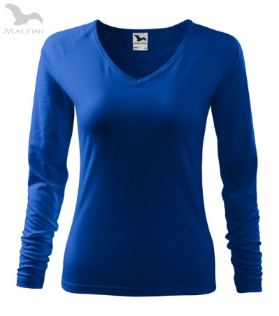 127 koszulka damska z długim rękawem longsleeve chabrowa niebieska 127 koszulka damska z długim rękawem longsleeve chabrowa niebieska
