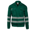 BRIXTON CLASSIC - Bluza robocza z pasami odbalskowymi - Sklep BHP - odzież robocza zielona