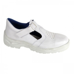 Sandały bezpieczne S1 z kompozytowym noskiem, białe