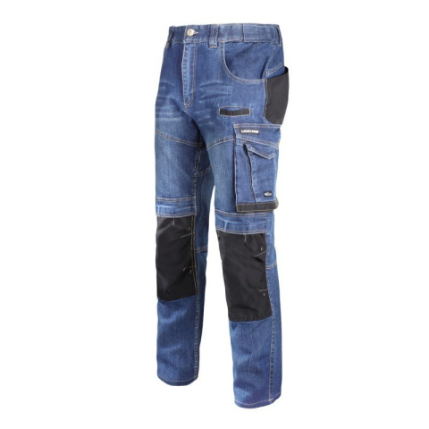 Spodnie L40510 do pasa jeansowe SLIM FIT, robocze