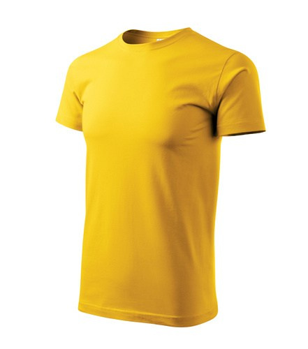 Koszulka T-shirt męska żółta robocza Basic - 100% bawełna - ADLER / malfini