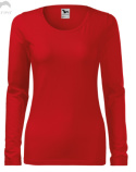 t-shirt z długim rękawem damski czerwony