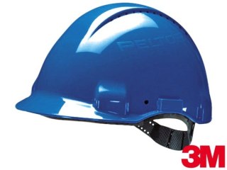 kask ochronny bhp, niebieski Peltor 3M G3000 Solaris z krótkim daszkiem