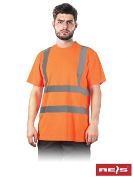 TSROUTE Koszulka pomarańczowa z pasami, T-shirt - 100% poliester , 140 g/m2 - Reis
