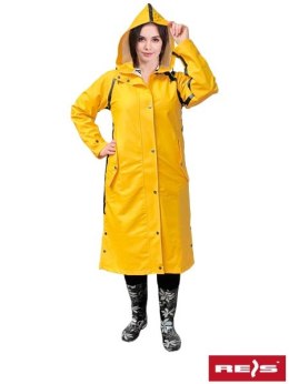 Płaszcz przeciwdeszczowy damski, żółty PPDPU-LADY