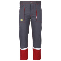 Spodnie do pasa GZ3 Duo szaro-czerwone antyelektrostatyczne