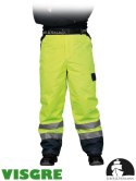 Spodnie LH-VIBETRO do pasa ocieplane żółte