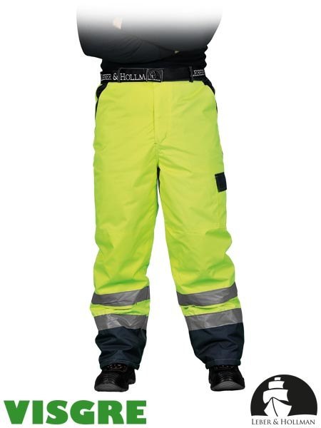 Spodnie LH-VIBETRO do pasa ocieplane żółte