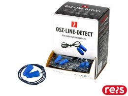 Jednorazowe wkładki przeciwhałasowe do uszu wykrywalne przez detektor metalu - opak 100 par
