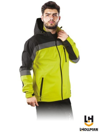 Kurtka softshell LH-PIROL podszyta polarem z odblaskami