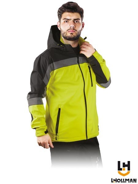 Kurtka softshell LH-PIROL podszyta polarem z odblaskami