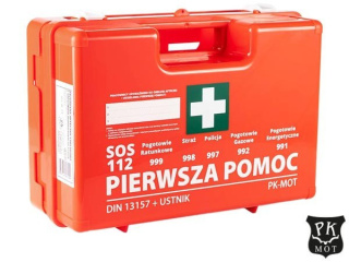 AZP15 Apteczka przenośna z wyposażenie DIN 1315, plastikowa, zakładowa