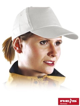 Czapka z daszkiem biała, produkcyjna CZ W