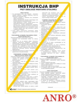 Instrukcja BHP obsługi wiertarki stołowej