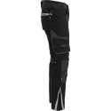 Spodnie robocze męskie do pasa slim fit czarne stretch Lahti pro l40558