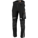 Spodnie robocze męskie do pasa slim fit czarne stretch Lahti pro l40558