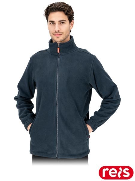 Tani polar męski zapinany na zamek SMOFI grafitowy