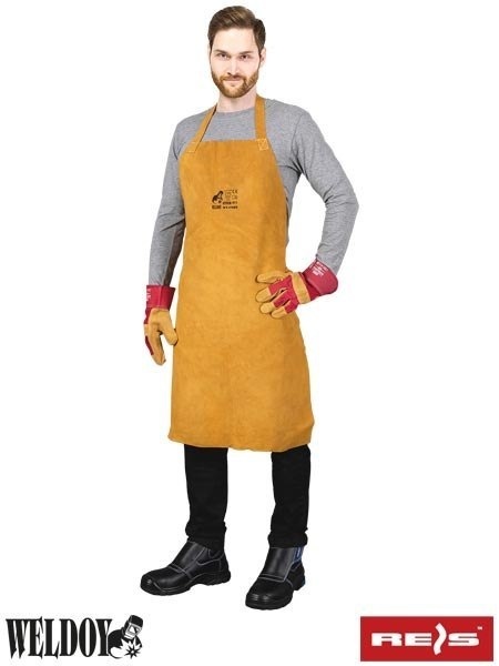 Fartuchy spawalnicze WY-FSB skórzane z nićmi kevlarowymi