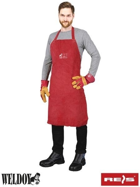 Fartuchy spawalnicze WY-FSB skórzane z nićmi kevlarowymi