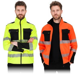 Lekka kurtka męska softshell PRIZMAT odblaskowa