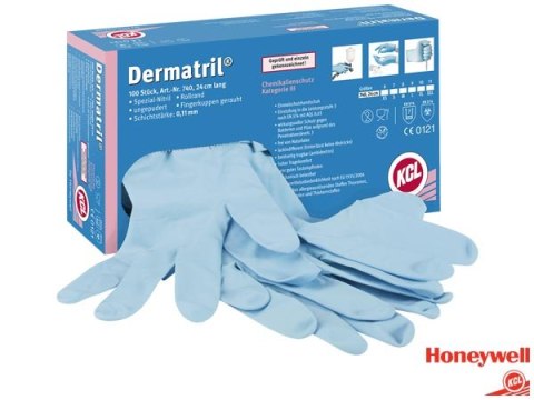 Rękawice DERMATRILL 740 KCL EN420, EN374-5, EN374-1