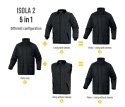 Wielofunkcyjna ocieplana kurtka DELTA PLUS ISOLA2, przeciwdeszczowa
