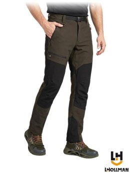 Spodnie do pasa JARD, khaki, z paskiem
