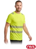 T-shirt ostrzegawczy z siateczki IGUANA żółty
